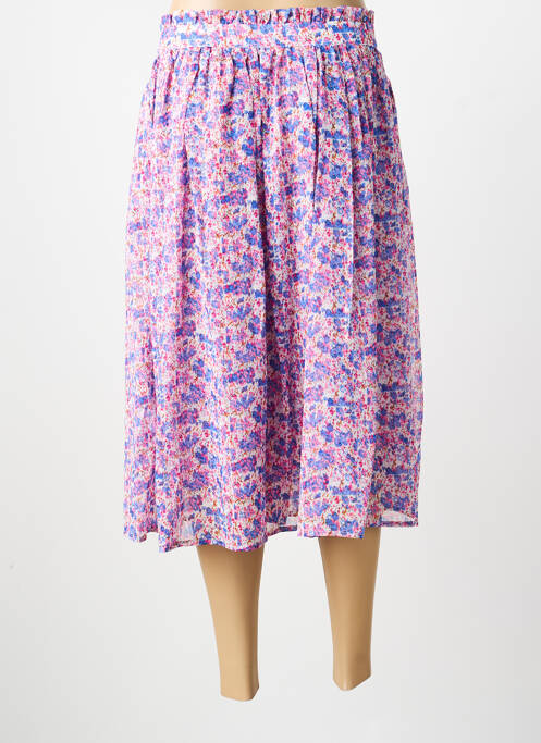 Jupe mi-longue taille normale rose MOLLY BRACKEN femme