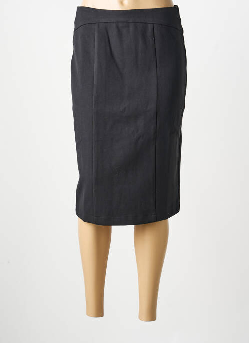 Jupe mi-longue taille à pinces noir MOLLY BRACKEN femme