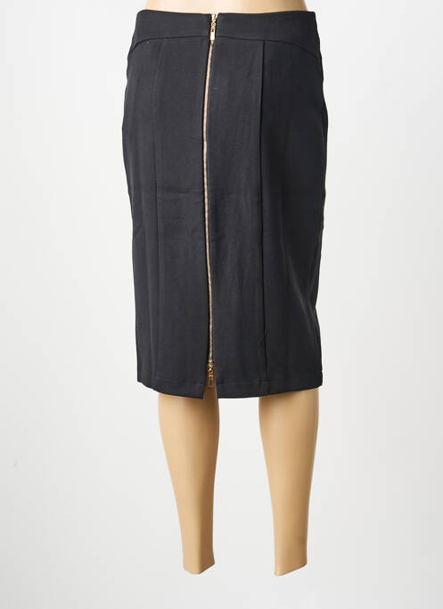 Jupe mi-longue taille à pinces noir MOLLY BRACKEN femme