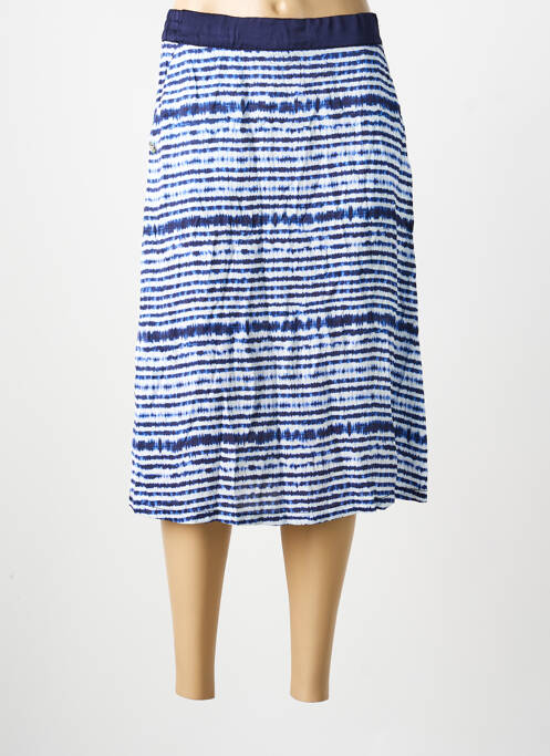 Jupe mi-longue bleu STREET ONE femme