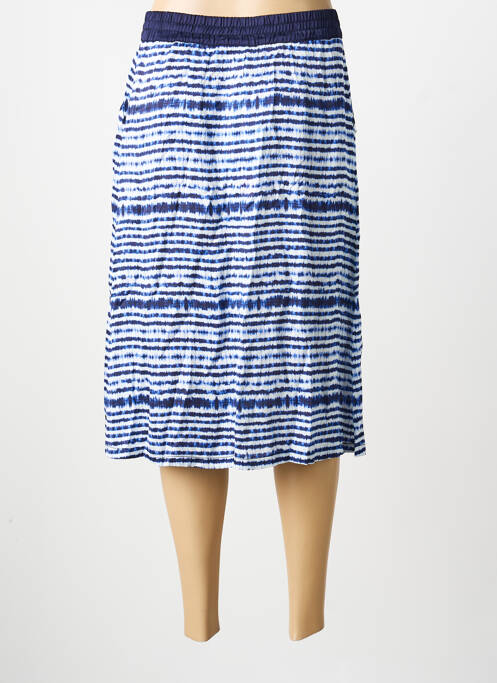 Jupe mi-longue bleu STREET ONE femme