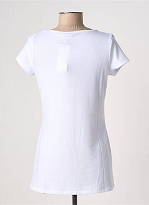 T-shirt imprimé fantaisie manches courtes blanc TRUE LEGEND femme