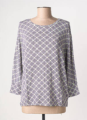 T-shirt coupe droite manches 3/4 violet STREET ONE femme
