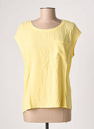 T-shirt stretch manches courtes jaune STREET ONE femme