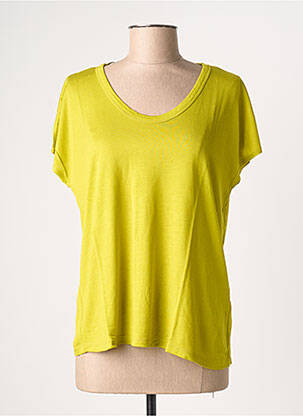T-shirt coupe droite manches courtes vert STREET ONE femme