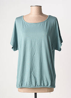 T-shirt stretch manches courtes bleu STREET ONE femme