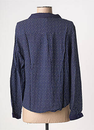 Chemisier coupe cintrée manches longues bleu MOLLY BRACKEN femme
