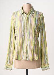 Chemisier coupe cintrée manches longues vert SCENIC femme