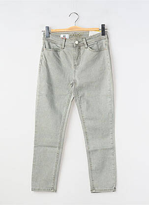 Jeans coupe slim stretch taille normale vert STREET ONE femme