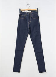 Jeans skinny tissage brut taille haute bleu LEVIS femme