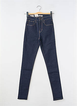 Jeans skinny tissage brut taille haute bleu LEVIS femme