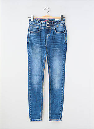 Jeans coupe slim stretch taille haute bleu STREET ONE femme