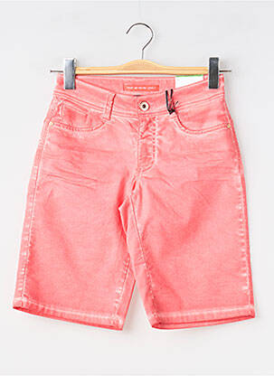 Bermuda coupe droite taille normale rouge STREET ONE femme
