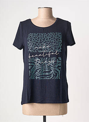 T-shirt bleu STREET ONE femme