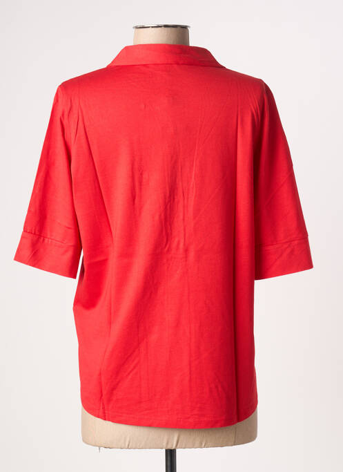 Polo stretch manches courtes rouge STREET ONE femme