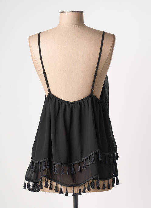 Top manches bretelles ajustables fines bretelles noir MOLLY BRACKEN femme
