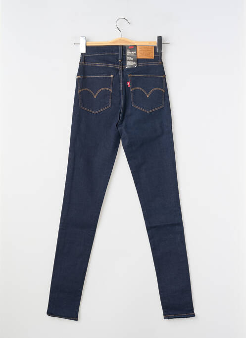 Jeans skinny tissage brut taille haute bleu LEVIS femme
