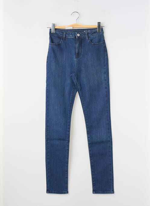 Jeans coupe slim stretch taille haute bleu KANOPE femme