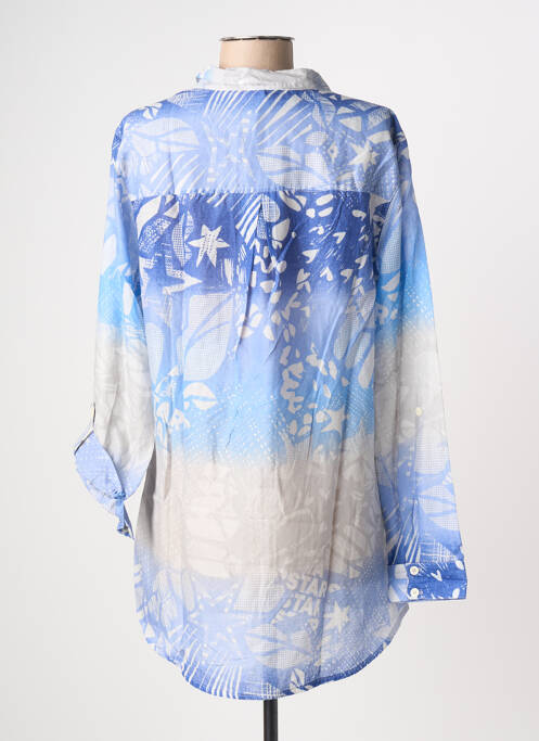 Chemisier coupe cintrée manches longues bleu CECIL femme