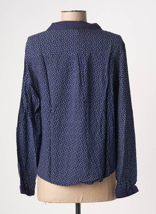 Chemisier coupe cintrée manches longues bleu MOLLY BRACKEN femme