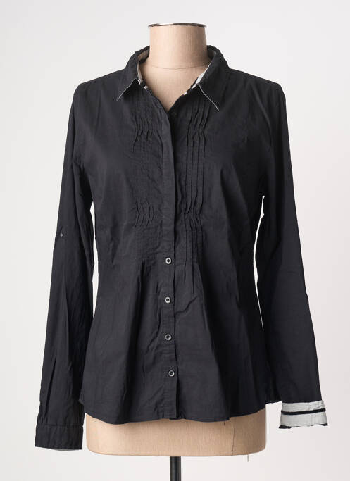 Chemisier coupe cintrée manches longues noir STREET ONE femme