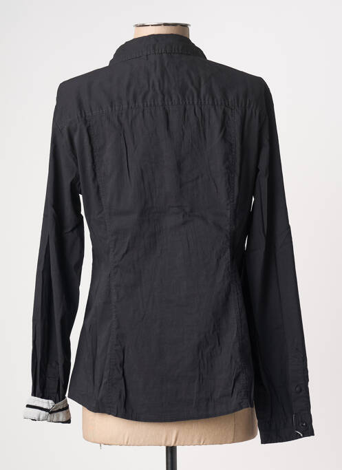 Chemisier coupe cintrée manches longues noir STREET ONE femme