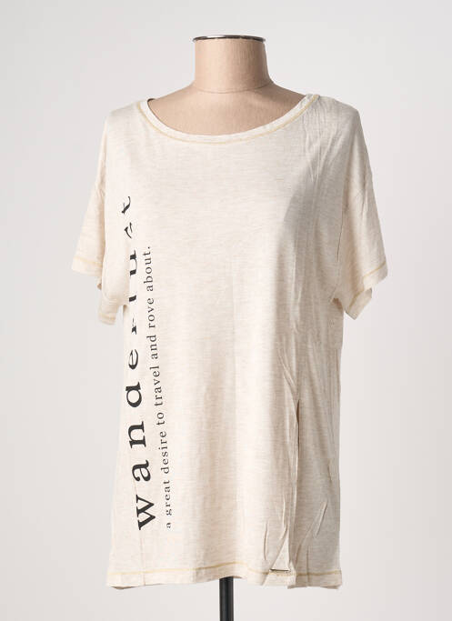 T-shirt beige COQUELICOT femme