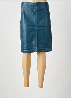 Jupe mi-longue taille à pinces bleu SCHOOL RAG femme