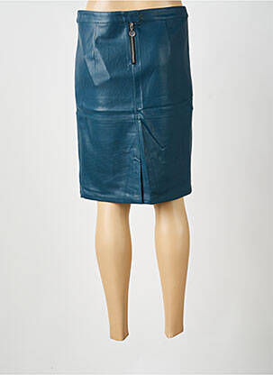 Jupe mi-longue taille à pinces bleu SCHOOL RAG femme