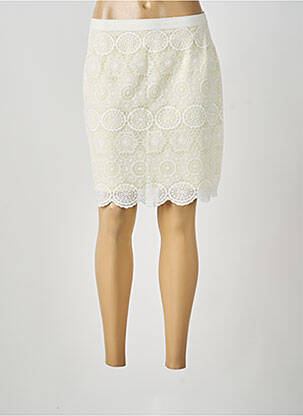 Jupe courte coupe droite beige STREET ONE femme