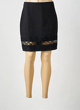 Jupe courte coupe droite noir MOLLY BRACKEN femme