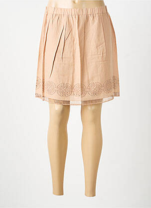 Jupe courte coupe évasée beige SCHOOL RAG femme
