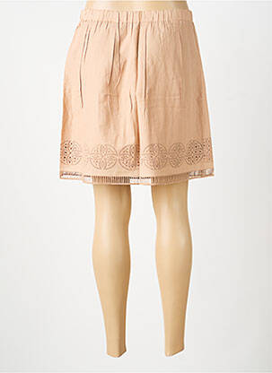 Jupe courte coupe évasée beige SCHOOL RAG femme
