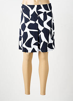 Jupe courte taille élastique bleu STREET ONE femme