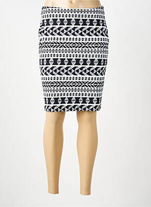 Jupe mi-longue coupe droite noir STREET ONE femme