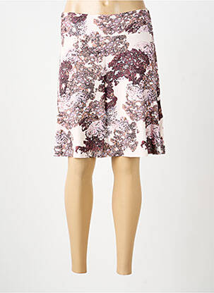 Jupe mi-longue stretch rose STREET ONE femme