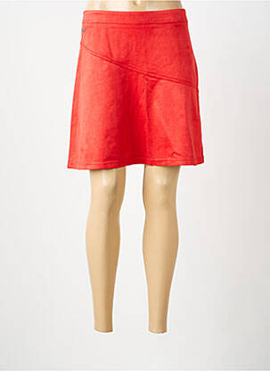 Jupe courte fermeture zippée au dos orange STREET ONE femme