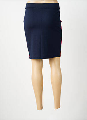 Jupe mi-longue stretch bleu STREET ONE femme