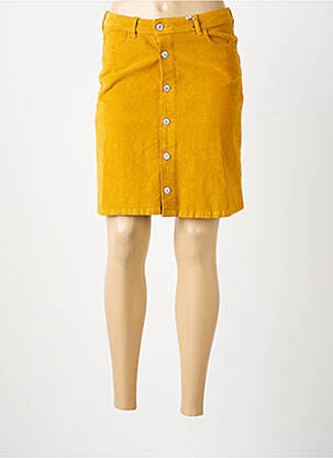 Jupe courte poches jaune KANOPE femme