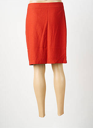 Jupe courte coupe droite orange MOLLY BRACKEN femme