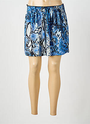 Jupe courte taille élastique bleu SCHOOL RAG femme