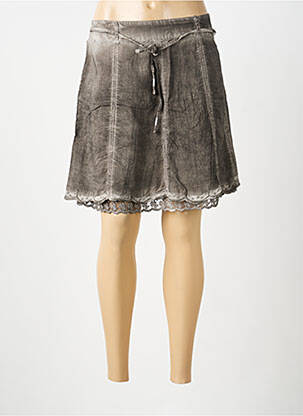 Jupe courte marron STREET ONE femme