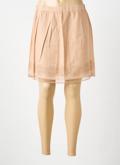 Jupe courte coupe évasée beige SCHOOL RAG femme