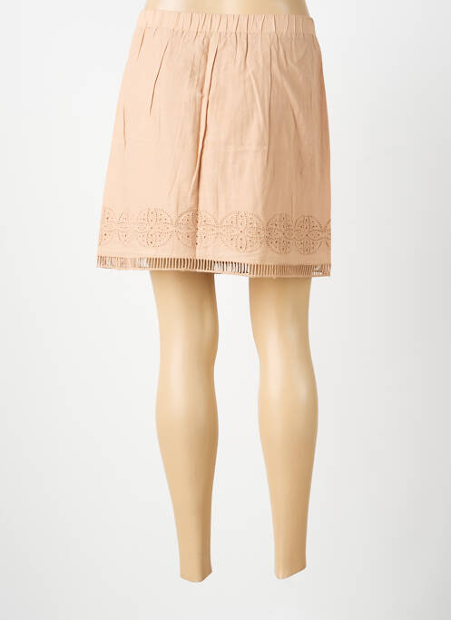 Jupe courte beige SCHOOL RAG femme