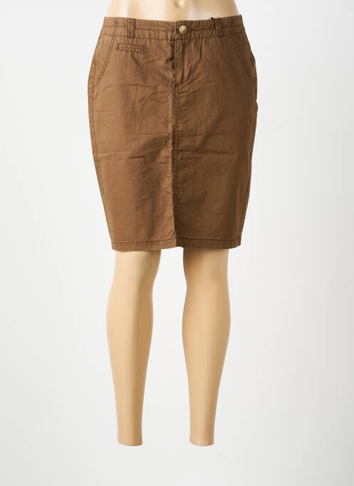 Jupe courte marron STREET ONE femme