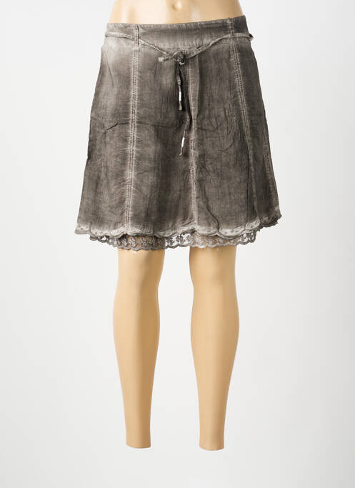 Jupe courte marron STREET ONE femme