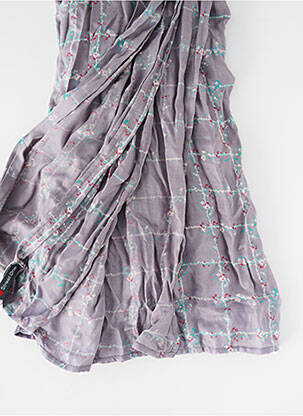 Foulard tissage popeline gris STREET ONE femme