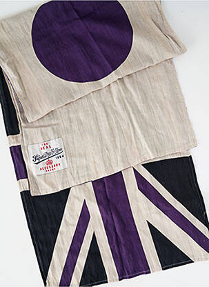 Foulard tissage popeline violet SUPERDRY femme