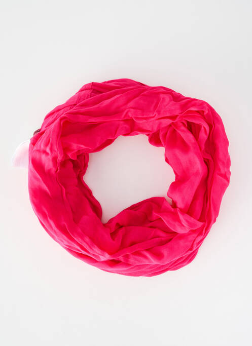 Foulard tissage popeline rose STREET ONE femme