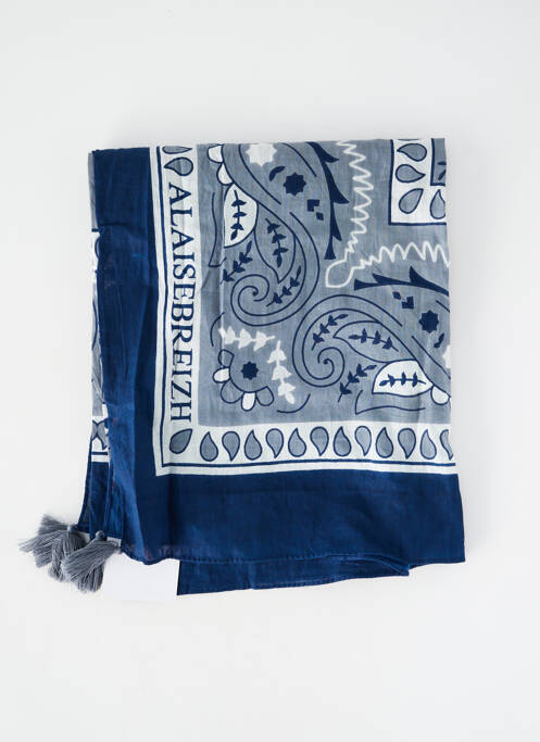 Foulard bleu A L'AISE  BREIZH femme
